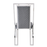 Windsor Grey Velvet & Silver Dining Chairs - Set Of 2 - The Furniture Mega Store 