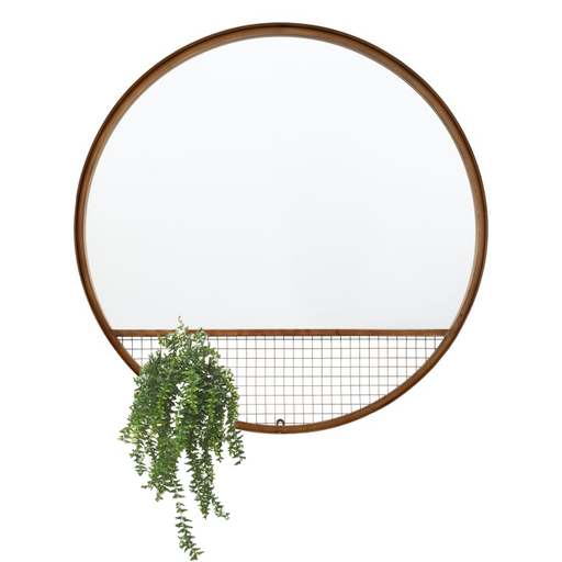 North Bronze Wall Mirror - 80cm - The Furniture Mega Store 