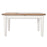 St.Ives White Painted & Oak 1.2 Extendable Dining Table - The Furniture Mega Store 