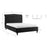 Rosa 4'6 Double Bed - Black - The Furniture Mega Store 