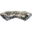 Barrington Corner Sofa Lustro Velvet - Various Colours - The Furniture Mega Store 