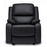 Emblem Leather Manual Recliner Armchair - Choice Of Colours - The Furniture Mega Store 