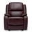 Emblem Leather Manual Recliner Armchair - Choice Of Colours - The Furniture Mega Store 