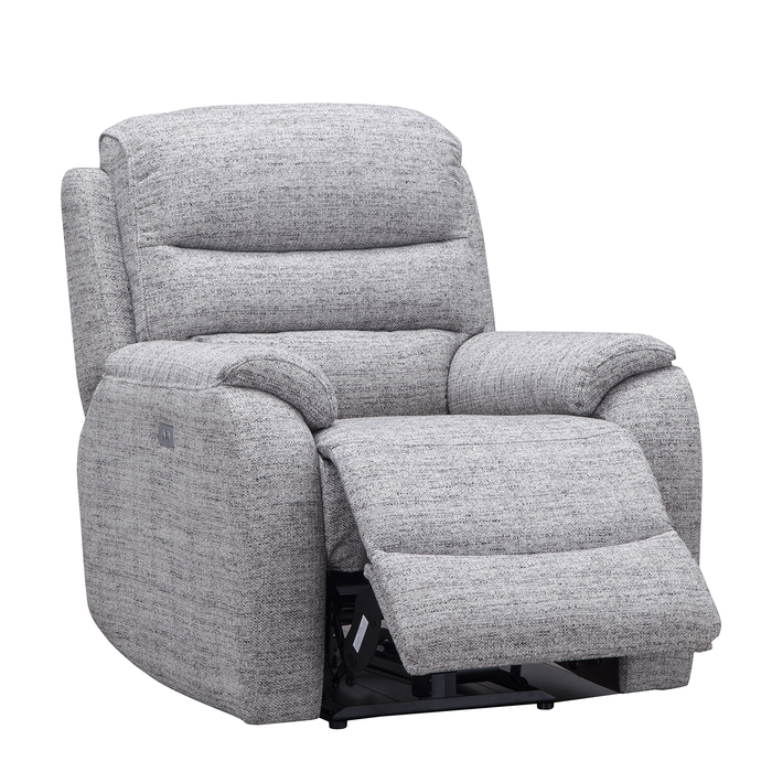 Finsbury Fabric Power Recliner Sofa & Armchair Collection - Intergrated USB Charging Ports - The Furniture Mega Store 