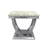 Ariel Marble & Polished Steel End Table - The Furniture Mega Store 
