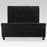 Orbit Black Velvet 4'6 Double Bed - The Furniture Mega Store 