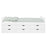 Alba Single Bed with 6 Storage Drawers - White - The Furniture Mega Store 