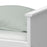 Alba Mid Sleeper Bed With Optional Pull Out Desk - White - The Furniture Mega Store 