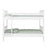 Alba Bunk Bed - White - The Furniture Mega Store 