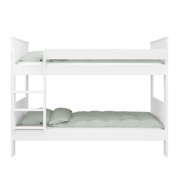 Alba Bunk Bed - White - The Furniture Mega Store 