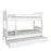 Alba Bunk Bed - White - The Furniture Mega Store 