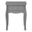 Baroque 1 Drawer Bedside Table - Grey Painted Finish - The Furniture Mega Store 