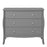 Baroque 3 Drawer Chest Of Drawers - Grey Painted Finish - The Furniture Mega Store 