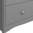 Baroque 3 Drawer Chest Of Drawers - Grey Painted Finish - The Furniture Mega Store 