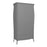 Baroque 2 Door 1 Drawer Wardrobe - Grey Painted Finish - The Furniture Mega Store 