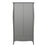 Baroque 2 Door 1 Drawer Wardrobe - Grey Painted Finish - The Furniture Mega Store 