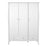 Baroque 3 Door 2 Drawer Wardrobe - White Painted Finish - The Furniture Mega Store 