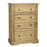 Corona 4 Drawer Chest - Distressed Waxed Pine - The Furniture Mega Store 