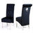 Sofia Velvet & Chrome Leg Lion Knocker Back Dining Chairs - Set Of 2 - Choice Of Colours - The Furniture Mega Store 