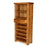 Earlswood Solid Oak Tall Wine Cabinet - The Furniture Mega Store 