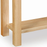 Bevel Natural Solid Oak 2 Drawer Console Table - The Furniture Mega Store 