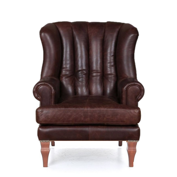 Scholar Sofa & Armchair Collection - Bespoke Vintage leather & Harris Tweed Options - The Furniture Mega Store 