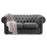 Victoria Italian Leather Chesterfield Sofa Collection - Choice Of Leathers - The Furniture Mega Store 