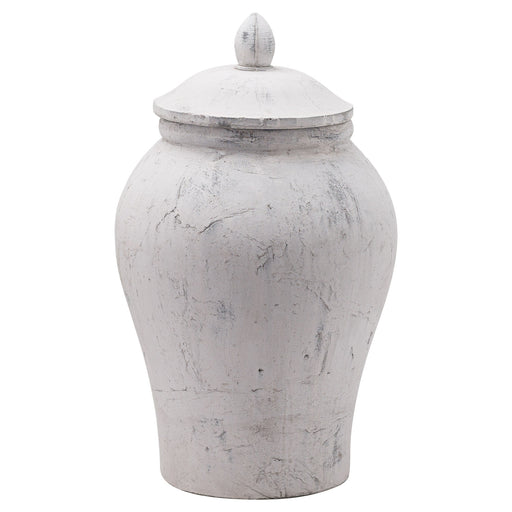 Bloomville Large Stone Ginger Jar - The Furniture Mega Store 