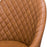 Stockholm Tan-Brown Leather Dining Chairs - Set Of 2 - The Furniture Mega Store 