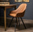 Stockholm Tan-Brown Leather Dining Chairs - Set Of 2 - The Furniture Mega Store 