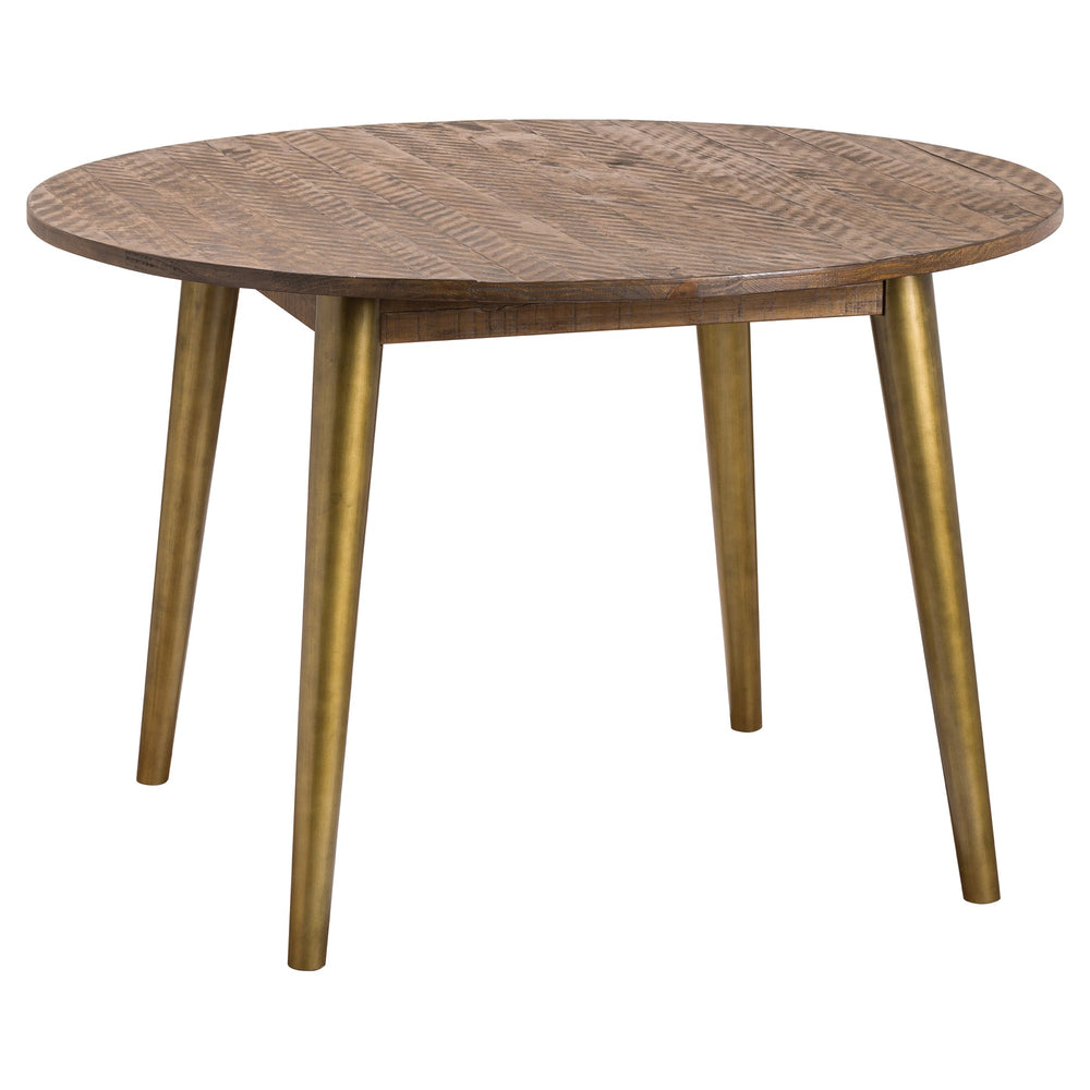 Havana Gold Circular Dining Table 120cm - The Furniture Mega Store 