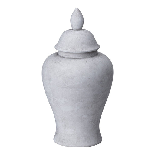 Darcy Medium Stone Ginger Jar - 28cm Tall - The Furniture Mega Store 