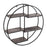 Farrah Collection Silver Circular Wall Hanging Multi Shelf - The Furniture Mega Store 