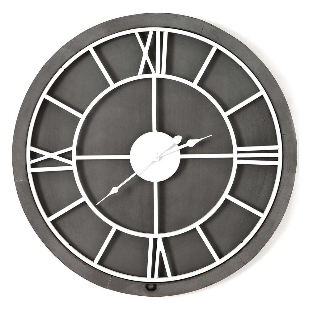 Williston Grey Large Wall Clock - 90cm - The Furniture Mega Store 