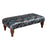 Large Banquet Footstool - Choice Of Fabric - Legs & Studs - The Furniture Mega Store 
