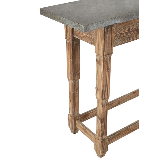 Elementary Metal Top Console Table - The Furniture Mega Store 