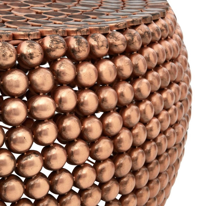 Templar Beaded Copper Coffee Table - The Furniture Mega Store 