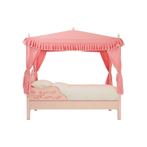 Kids Pink Four Poster Princess Palace Bed - The Furniture Mega Store 