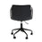 Branson Black Leather Swivel Office Chair - The Furniture Mega Store 