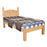 Corona 3' Bed Low Foot End in Distressed Waxed Pine - The Furniture Mega Store 