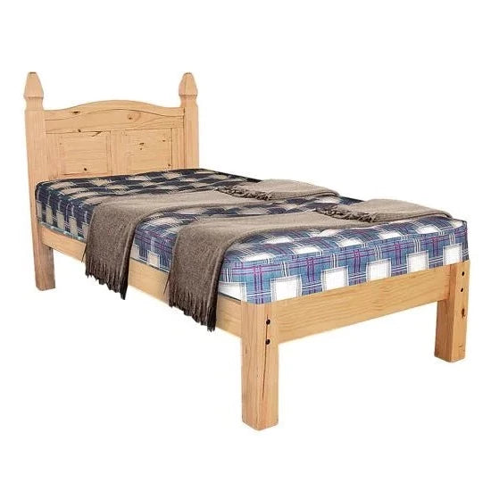 Corona 3' Bed Low Foot End in Distressed Waxed Pine - The Furniture Mega Store 