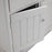 Sunbury Oak And Grey Painted Large Sideboard With Wine Rack - The Furniture Mega Store 