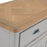 Sunbury Oak And Grey Painted Large Sideboard With Wine Rack - The Furniture Mega Store 