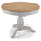 Sunbury Oak And Grey Painted 110 cm Round to Oval Extending Dining Table - The Furniture Mega Store 