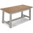 Sunbury Oak And Grey Painted 1.6 Extending Table - The Furniture Mega Store 