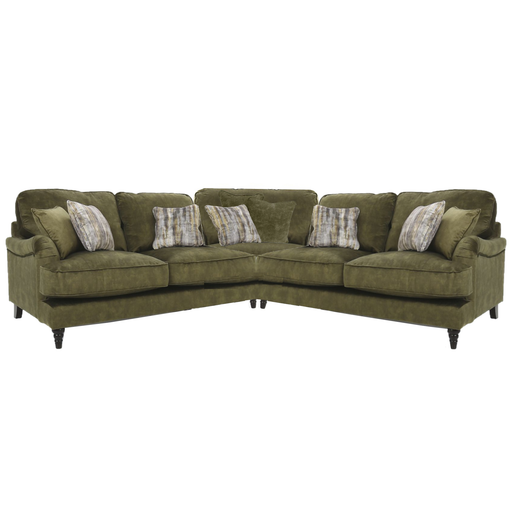 Beatrix Fabric Corner Sofa Collection - Choice Of Size, Fabrics & Feet - The Furniture Mega Store 