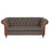 Westminster Buttoned Harris Tweed & Vintage Leather Chesterfield Sofa & Chair Collection - The Furniture Mega Store 