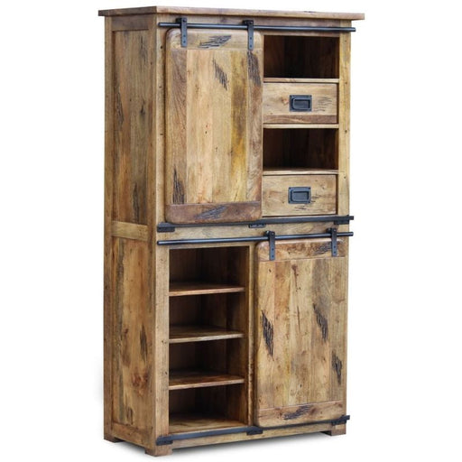 Germain Iron Works Mango Wood Display Cabinet - The Furniture Mega Store 