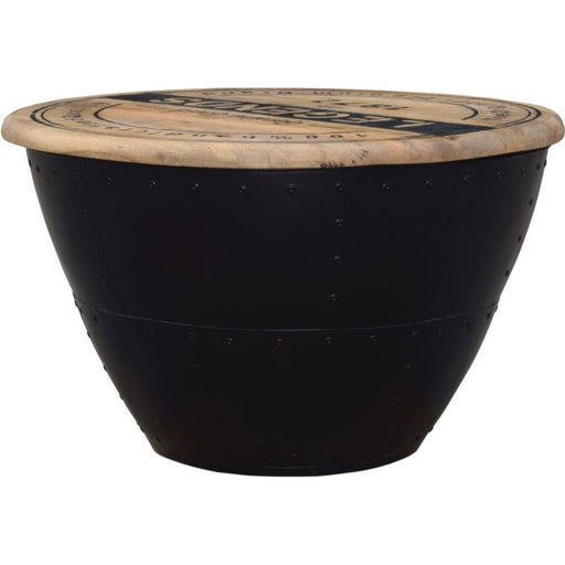 Modern Reclaimed Industrial Round Trunk Box - 1012 - The Furniture Mega Store 