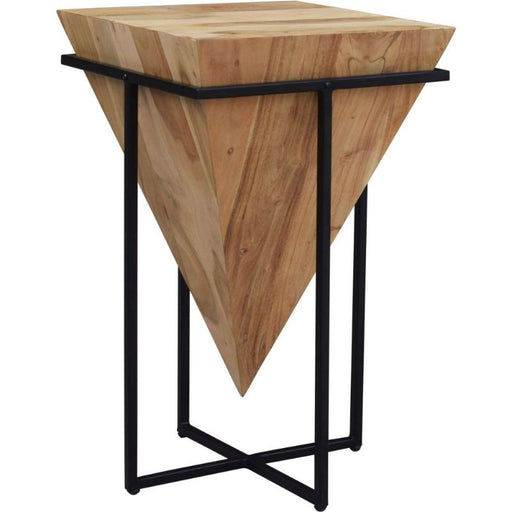 Modern Reclaimed Industrial Small Side Table - 1070 - The Furniture Mega Store 